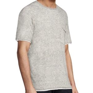 Rag & Bone Tripp Tee Grey & White NWT Size Large